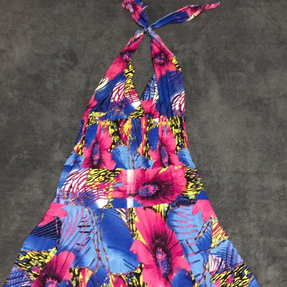 Hawaiian halter dress